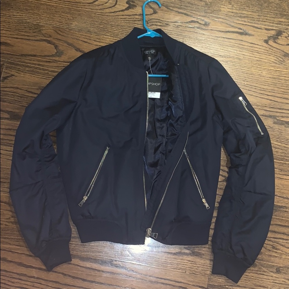 COPY - Top shop navy blue bomber